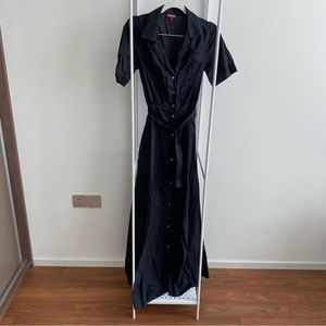 Staud Millie Recycled fibre shirt dress Black US size 4